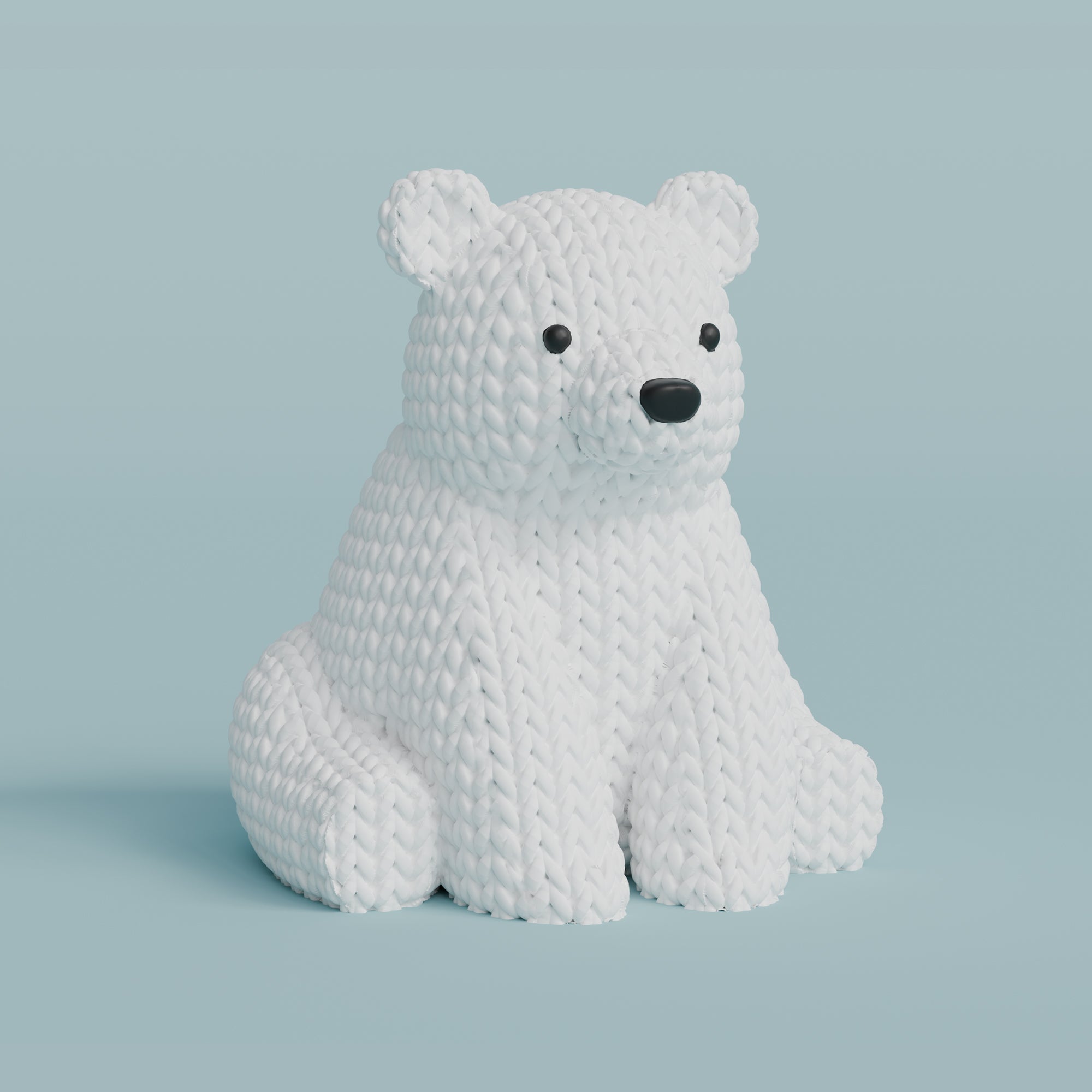 3D Örgü Kutup Ayısı