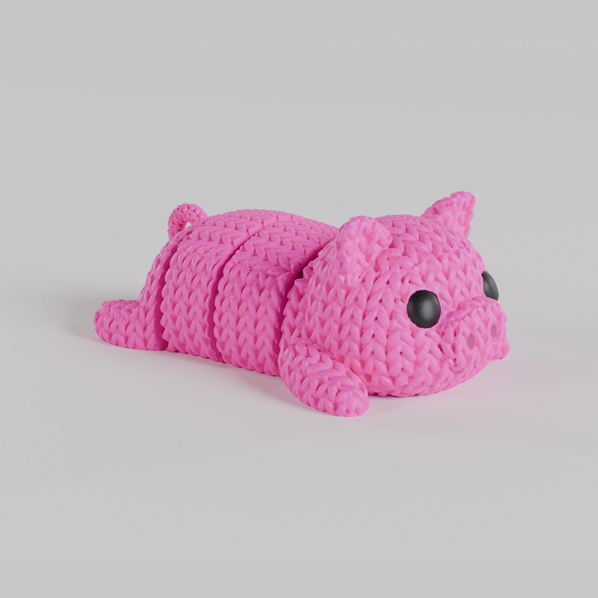 3D Örgü Domuz Anahtarlık