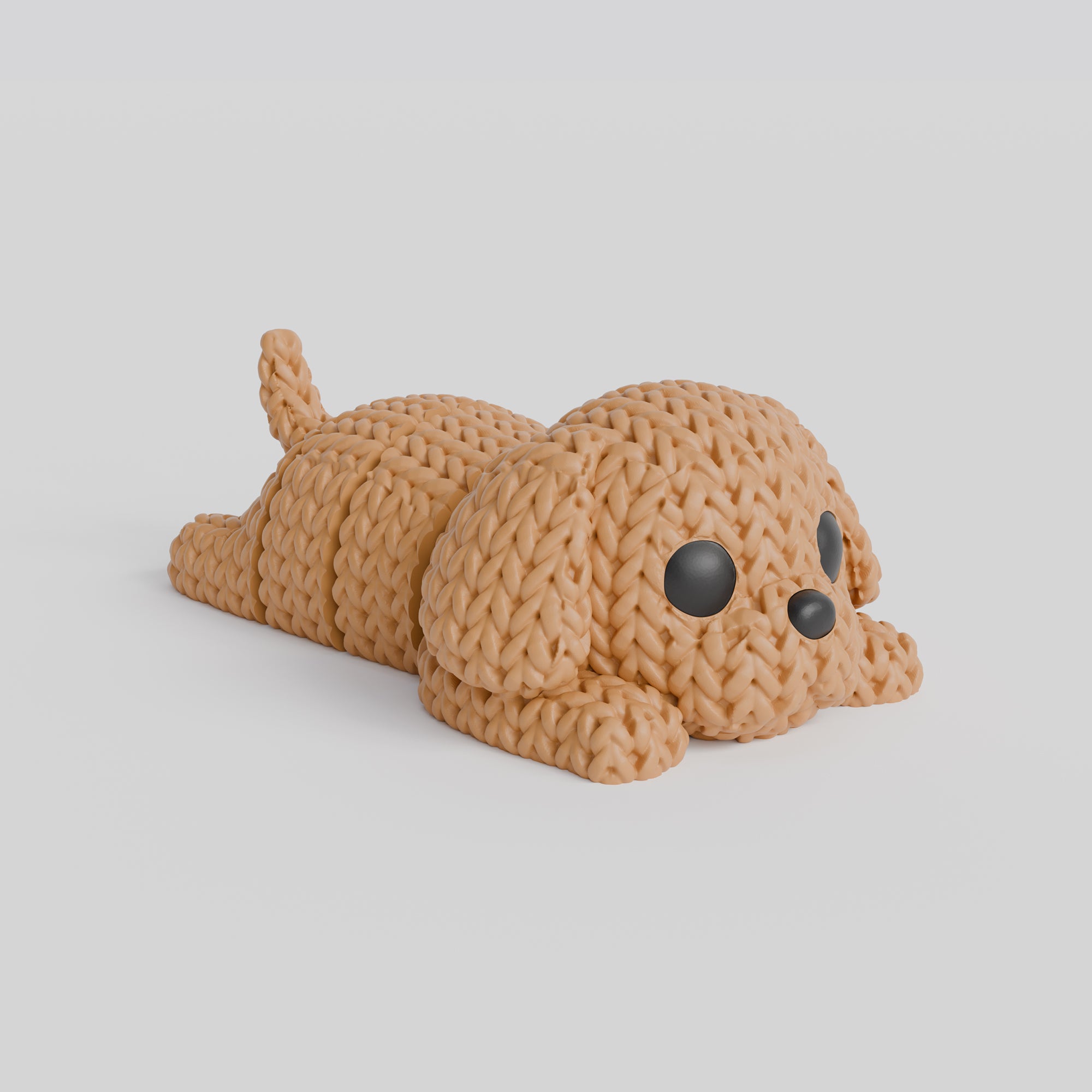 3D Örgü Köpek Anahtarlık