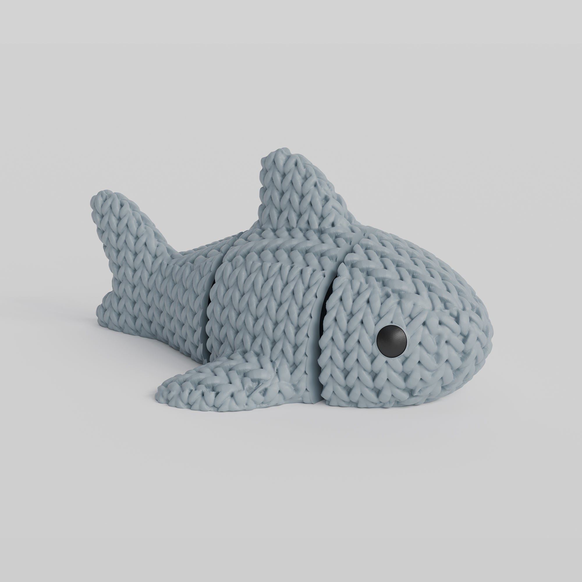 3D Örgü Köpek Balığı Anahtarlık