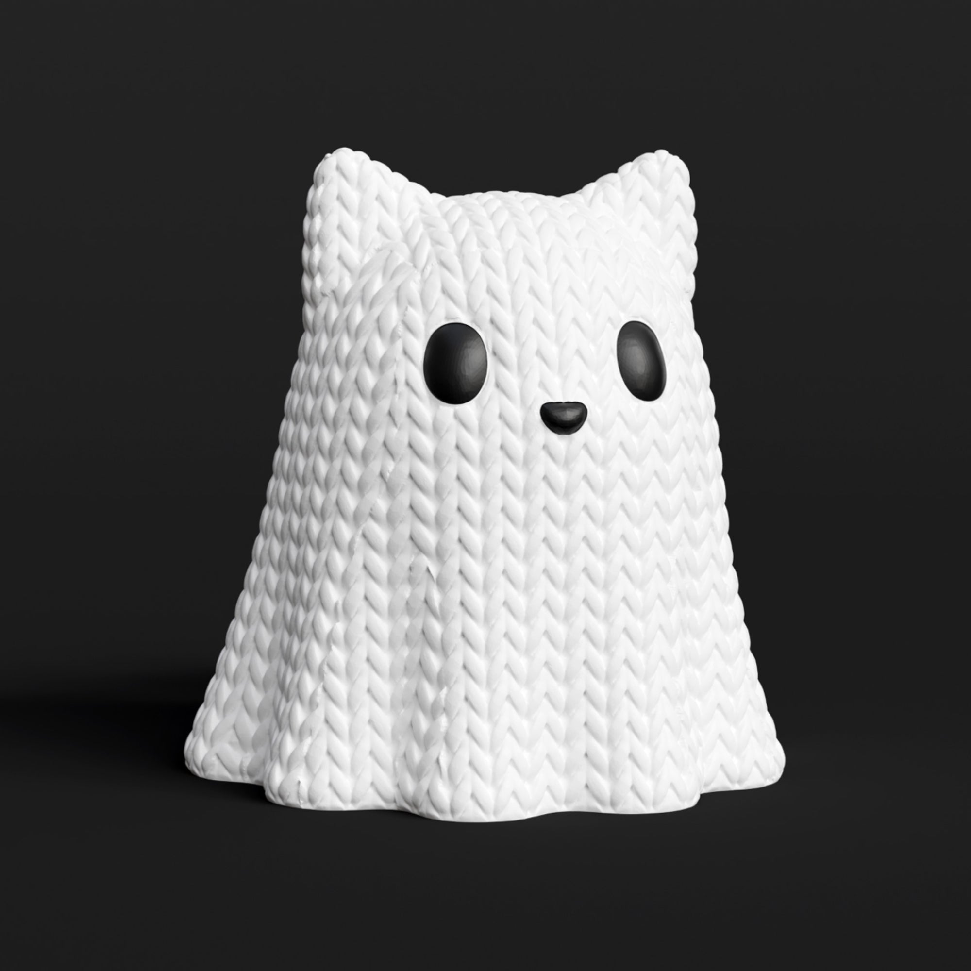 3D Örgü Hayalet Kedi