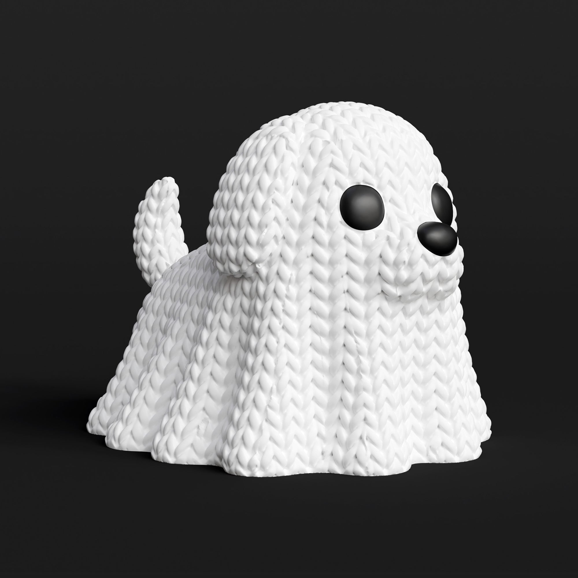 3D Örgü Hayalet Köpek